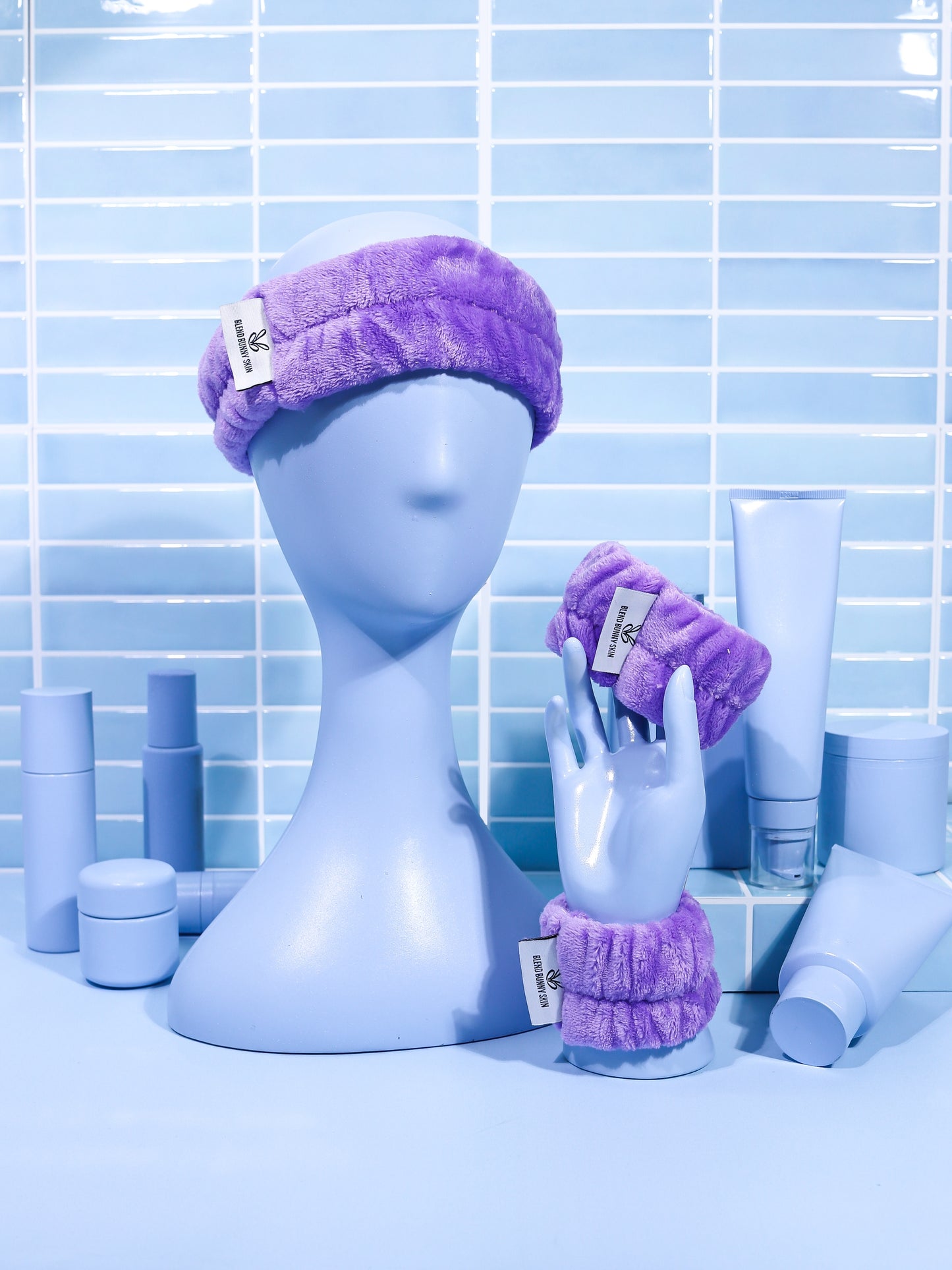 Skincare Head And Wristband Set