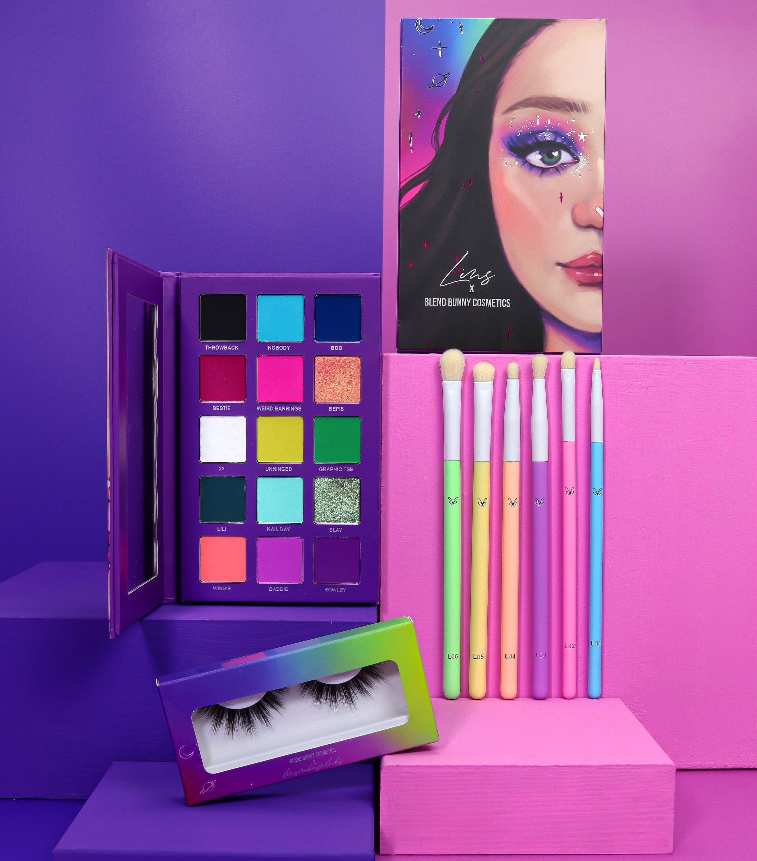 2 Blend Bunny palettes and brush set deals